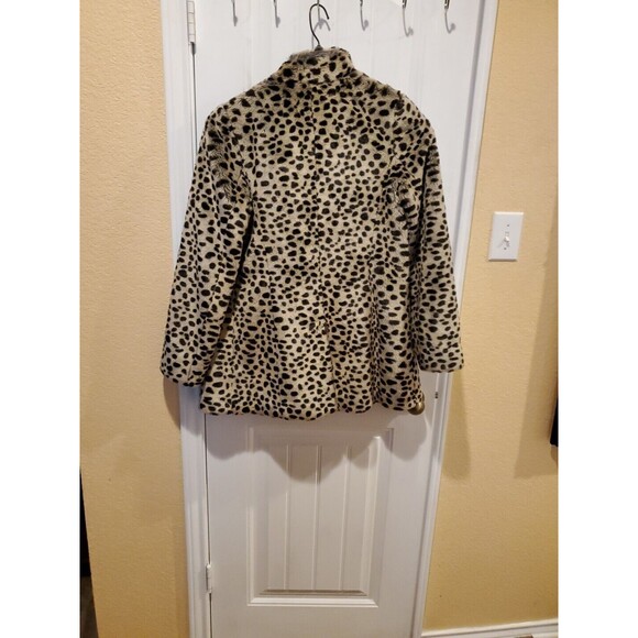 Victorias Secret Cheetah Faux Fur Coat XS Excellent - Picture 10 of 12
